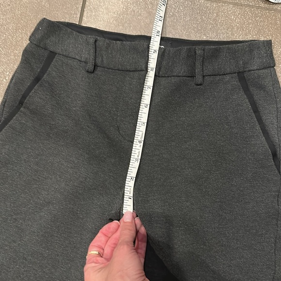 SALE ITEM: Express 2 Stretch Mid-rise Ankle Columnist Gray Black Piping - Picture 10 of 11